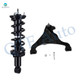 Front Right Lower Control Arm Ball Joint-Quick Complete Strut-Coil Spring Assembly For 2005-2020 Nissan Frontier RWD