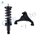 Front Left Lower Control Arm Ball Joint-Quick Complete Strut-Coil Spring Assembly For 2005-2019 Nissan Frontier L4