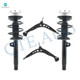Set of 4 Front Lower Control Arm Ball Joint-Quick Complete Strut-Coil Spring Assembly For 1999 BMW 323I