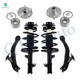 Set of 6 Front Lower Control Arm Ball Joint-Wheel Hub Bearing Assembly-Quick Complete Strut-Coil Spring Assembly For 1999-2003 Toyota Solara