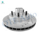 1 Piece Front 295mm Left Drilled Slotted Brake Disc Rotor and Hub Assembly For 1995-1999 Chevrolet C1500
