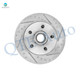 1 Piece Front 295mm Left Drilled Slotted Brake Disc Rotor and Hub Assembly For 1995-1999 GMC C1500