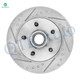 1 Piece Front 295mm Right Drilled Slotted Brake Disc Rotor and Hub Assembly For 1996-1999 Chevrolet Tahoe
