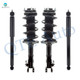 Set of 4 Front Quick Complete Strut-Coil Spring Assembly-Rear Shock Absorber For 2006-2011 Honda Civic