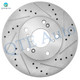 Front 282mm Drilled Brake Rotors For 1998-2017 Honda Accord, 2003-2011 Element, 2006-2011 2013-2015 Civic, 2002-2004 CR-V, 2013 2014 FIT, 2014 2015 Acura ILX
