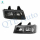 Headlights Assembly for 2003-2014 GMC Savana 1500 With bulb Halogen Headlight Assembly Pair Faros Delanteros