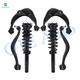 Set of 6 Front Upper-Lower Rearward Control Arm Ball Joint-Quick Complete Strut-Coil Spring Assembly For 2010 2011 Mercury Milan V6