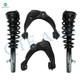 Set of 4 Front Upper Control Arm Ball Joint-Quick Complete Strut-Coil Spring Assembly For 2003-2008 Mazda 6 S