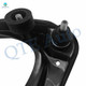 Set of 4 Front Upper Control Arm Ball Joint-Quick Complete Strut-Coil Spring Assembly For 2007-2009 Lincoln MKZ
