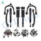 Set of 12 Front Upper Control Arm Ball Joint-Wheel Hub Bearing Assembly-Quick Complete Strut-Coil Spring Assembly-Rear Upper Rearward Control Arm-Wheel Hub Bearing Assembly-Shock Absorber For 2005-2008 Dodge Magnum w/ Self Leveling Suspension