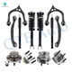 Set of 12 Front Upper Control Arm Ball Joint-Wheel Hub Bearing Assembly-Quick Complete Strut-Coil Spring Assembly-Rear Upper Rearward Control Arm-Wheel Hub Bearing Assembly-Shock Absorber For 2005-2009 Chrysler 300 C SRT8