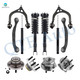 Set of 12 Front Upper Control Arm Ball Joint-Wheel Hub Bearing Assembly-Quick Complete Strut-Coil Spring Assembly-Rear Upper Rearward Control Arm-Wheel Hub Bearing Assembly-Shock Absorber For 2005-2008 Dodge Magnum Non-Adjustable Type