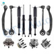 Set of 12 Front Lower Forward Control Arm Ball Joint-Wheel Hub Bearing Assembly-Suspension Strut Assembly-Rear Upper Rearward Control Arm-Wheel Hub Bearing Assembly-Shock Absorber For 2005-2009 Chrysler 300 w/ Self Leveling Suspension Set of 12 Front Lower Forward Control Arm Ball Joint-Wheel Hub Bearing Assembly-Suspension Strut Assembly-Rear Upper Rearward Control Arm-Wheel Hub Bearing Assembly-Shock Absorber For 2005-2009 Chrysler 300 w/ Self Leveling Suspension