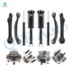 Set of 12 Front Lower Rearward Control Arm-Wheel Hub Bearing Assembly-Quick Complete Strut-Coil Spring Assembly-Rear Upper Rearward Control Arm-Wheel Hub Bearing Assembly-Shock Absorber For 2005-2009 Chrysler 300