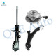 Set of 3 Front Left Lower Control Arm Ball Joint-Wheel Hub Bearing Assembly-Suspension Strut Assembly For 2008-2010 Saturn VUE