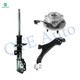 Set of 3 Front Right Lower Control Arm Ball Joint-Wheel Hub Bearing Assembly-Suspension Strut Assembly For 2008-2010 Saturn VUE