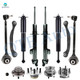 Set of 12 Front Lower Forward Control Arm Ball Joint-Wheel Hub Bearing Assembly-Suspension Strut Assembly-Rear Upper Rearward Control Arm-Wheel Hub Bearing Assembly-Shock Absorber For 2006-2009 Chrysler 300 w/ Self Leveling Suspension