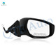 Right Passenger Side Mirror, Power Heated Paintable Manual Folding View Mirror For 2013-2018 Nissan Altima