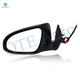 Left Driver Side Mirror, Power Heated Paintable Manual Folding View Mirror For 2012-2014 Toyota Camry