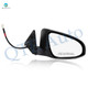 Right Passenger Side Mirror, Power Heated Paintable Manual Folding View Mirror For 2012-2014 Toyota Camry