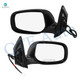 Driver & Passenger Side Mirrors, Left-Right Power Non-Heated Paintable Manual Folding View Mirror For 2009-2013 Toyota Corolla, Door Mirror Pair of 2