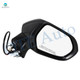Right Passenger Side Mirror, Power Non-Heated Paintable Manual Folding View Mirror For 2020-2024 Toyota Corolla