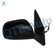 Driver & Passenger Side Mirrors, Left-Right Power Non-Heated Paintable Manual Folding View Mirror For 2009-2012 Toyota RAV4, Door Mirror Pair of 2