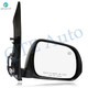 Right Passenger Side Mirror, Power Heated Paintable Manual Folding View Mirror For 2013-2017 Toyota Sienna