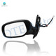 Left Driver Side Mirror, Power Non-Heated Paintable Manual Folding View Mirror For 2007-2012 Toyota Yaris