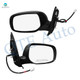Driver & Passenger Side Mirrors, Left-Right Power Non-Heated Paintable Manual Folding View Mirror For 2007-2012 Toyota Yaris, Door Mirror Pair of 2