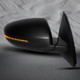 Right Passenger Side Mirror, Power Heated Paintable Power Folding View Mirror with Turn Signal Light For 2012 2013 KIA Optima