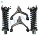 Set of 4 Front Lower Control Arm-Quick Complete Strut-Coil Spring Assembly For 2005 2006 Jeep Liberty