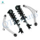 Set of 4 Front Lower Control Arm Ball Joint-Quick Complete Strut-Coil Spring Assembly For 2008-2010 Honda Odyssey