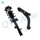 Front Right Lower Control Arm Ball Joint-Quick Complete Strut-Coil Spring Assembly For 2001-2004 Mazda Tribute V6