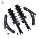 Set of 4 Front Lower Control Arm Ball Joint-Quick Complete Strut-Coil Spring Assembly For 2012-2015 Toyota Prius C