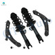 Set of 4 Front Lower Control Arm Ball Joint-Quick Complete Strut-Coil Spring Assembly For 2008-2010 Scion XD