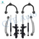 Set of 8 Front Upper Control Arm Ball Joint-Suspension Strut Assembly-Rear Upper Rearward Control Arm-Shock Absorber For 2016 Chrysler 300 Monotube