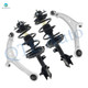 Set of 4 Front Lower Control Arm Ball Joint-Quick Complete Strut-Coil Spring Assembly For 2007 Honda Odyssey