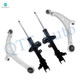Set of 4 Front Lower Control Arm Ball Joint-Suspension Strut Assembly Replacement For 2008-2010 Honda Odyssey