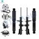 Set of 8 Front Wheel Hub Bearing Assembly-Suspension Strut Assembly-Rear Wheel Hub Bearing Assembly-Shock Absorber For 2009-2011 Volkswagen Routan