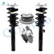 Set of 4 Front Wheel Hub Bearing Assembly-Quick Complete Strut-Coil Spring Assembly For 2007-2013 BMW 335I w/ Sport Suspension