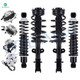 Set of 8 Front Wheel Hub Bearing Assembly-Quick Complete Strut-Coil Spring Assembly-Rear Wheel Hub Bearing Assembly-Complete Shock Absorber Kit For 2009 2010 Volkswagen Routan