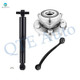 Set of 3 Rear Upper Forward Control Arm-Wheel Hub Bearing Assembly-Shock Absorber For 2017 GMC Acadia Limited