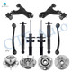 Set of 12 Front Lower Control Arm Ball Joint-Wheel Hub Bearing Assembly-Suspension Strut Assembly-Rear Upper Forward Control Arm-Wheel Hub Bearing Assembly-Shock Absorber For 2007-2010 Saturn Outlook