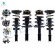 Set of 8 Front-Rear Wheel Hub Bearing Assembly-Quick Complete Strut-Coil Spring Assembly For 2003 Buick Century