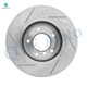 Set of 6 Front 300mm Drilled Slotted Brake Disc Rotors-Ceramic Brake Pad Kit For 2000 BMW 323CI