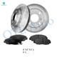 Set of 6 Front 260mm Brake Disc Rotors-D1578 8791 Ceramic Brake Pad Kit For 1998 1999 Acura CL