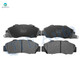 Set of 6 Front 260mm Brake Disc Rotors-7382-D503 Ceramic Brake Pad Kit For 1998 1999 Acura CL