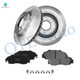Set of 6 Front 282mm Brake Disc Rotors-D503 7382 Ceramic Brake Pad Kit For 1996-1998 Acura TL