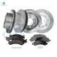 Set of 12 Front 325mm-Rear 330mm Drilled Slotted Brake Disc Rotors-Ceramic Brake Pad Kit For 2006-2013 2015-2017 GMC Savana 2500